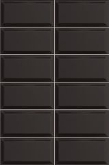 Bissel Negro 10x20 - plastický / 3d obklad lesk, černá barva