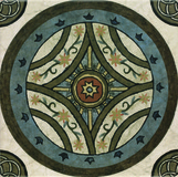 Decor Bizantine 20x20 - hladký dekor mat, mix barev barva