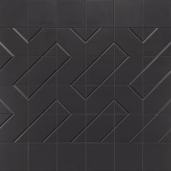Sen Black 15x15 - hladký obklad mat, černá barva