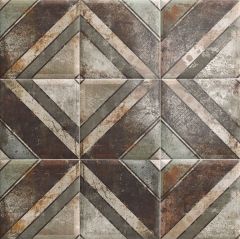 Tin-Tile Diagonal 20x20 - hladký obklad mat, mix barev barva