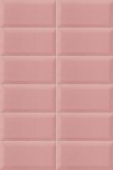 Bissel Pink 10x20 - plastický / 3d obklad lesk, růžová barva