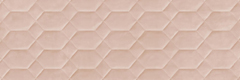Resina Rosa Bee 40x120 - plastický / 3d dekor mat, růžová barva
