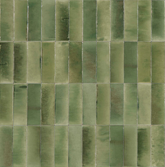 Gleeze Giada 5x15 - hladký obklad lesk, zelená barva