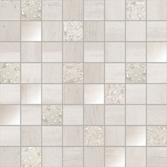 Sospiro White Mosaico 30x30 - hladký mozaika mat, bílá barva