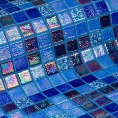 Topping Blueberries 2,5 31,2X49,5 - strukturovaný / reliéfní mozaika lesk, mix barev barva