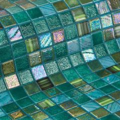 Topping Kiwi 2,5 31,2X49,5 - strukturovaný / reliéfní mozaika lesk, mix barev barva