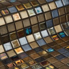 Topping Pecans 2,5 31,2X49,5 - strukturovaný / reliéfní mozaika lesk, mix barev barva