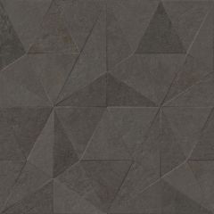 Thao Verbier Dark 59,6x59,6 - plastický / 3d obklad mat, černá barva