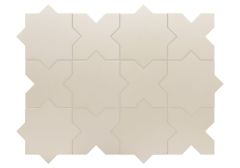 Porto Cross Taupe 12X12 - hladký dlažba i obklad mat, béžová barva