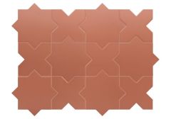 Porto Cross Warm Siena 12X12 - hladký dlažba i obklad mat, hnědá barva