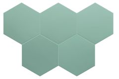 Coimbra Jade 17,5X20 - hladký dlažba i obklad mat, zelená barva