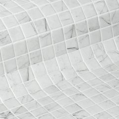 Zen Carrara 2,5 31,2X49,5 - hladký mozaika mat, mix barev barva