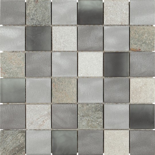 Magma Grey - Mozaiky mix materiálů
