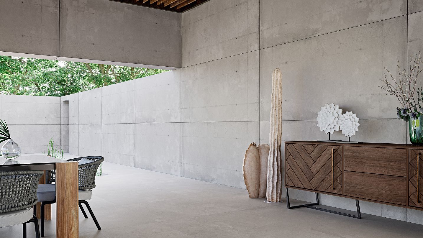 Moma - Velkoformátová dlažba ve stylu cementu a betonu v mnoha odstínech a v rozměrech až 3,6x1,2 m